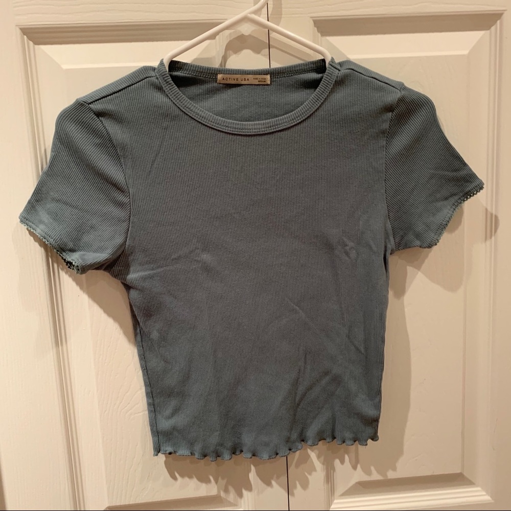 Ribbed crop top